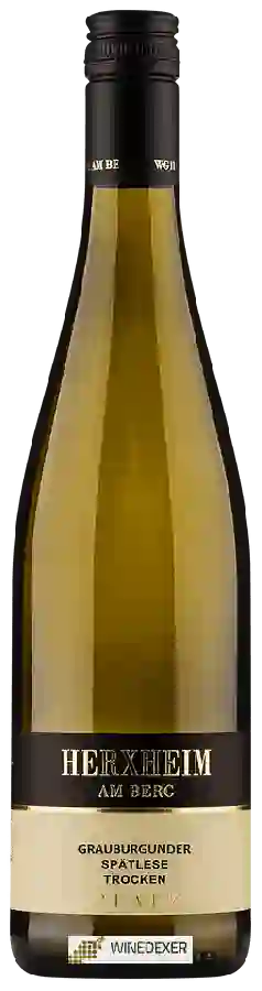 Winery Herxheim am Berg - Grauburgunder Spätlese Trocken