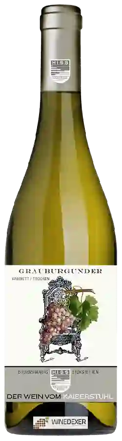 Winery Hiss - Grauburgunder Kabinett Trocken Winery Hiss - Grauburgunder Kabinett Trocken