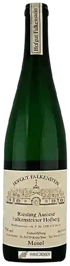 Winery Hofgut Falkenstein - Falkensteiner Hofberg Riesling Auslese Winery Hofgut Falkenstein - Falkensteiner Hofberg Riesling Auslese