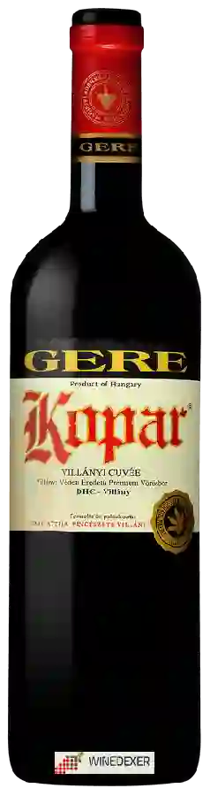 Winery Gere - Kopár Winery Gere - Kopár