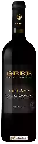 Winery Gere - Vill&aacuteny Cabernet Sauvignon