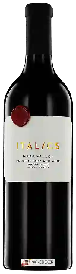Winery Italics - Proprietary Red Blend