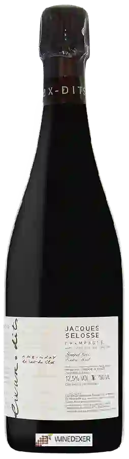 Winery Jacques Selosse - Lieux-dits Le Bout du Clos Extra Brut Champagne Grand Cru 'Ambonnay' Winery Jacques Selosse - Lieux-dits Le Bout du Clos Extra Brut Champagne Grand Cru 'Ambonnay'