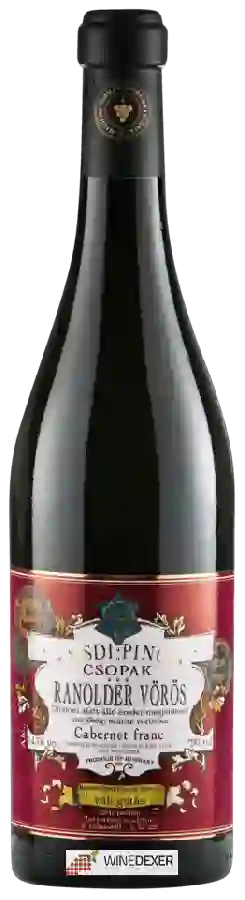 Winery Jásdi Pince - Ranolder Vörös Cabernet Franc