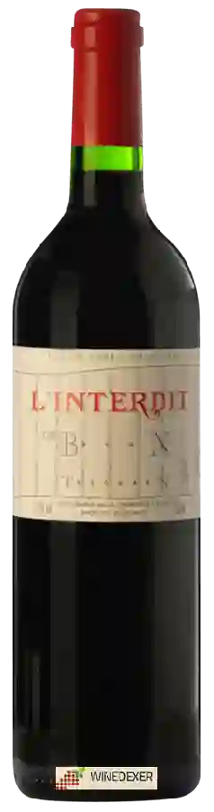 Winery Thunevin - Clos Badon Thunevin L'Interdit de B...N T...N Vin de France