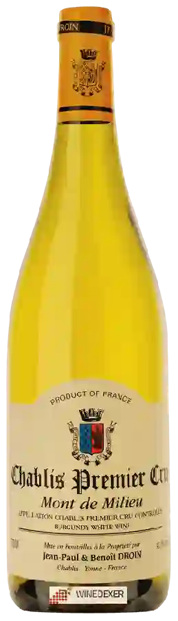 Winery Jean-Paul & Benoit Droin - Chablis Premier Cru 'Mont de Milieu' Winery Jean-Paul & Benoit Droin - Chablis Premier Cru 'Mont de Milieu'
