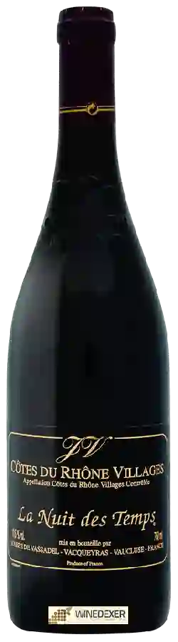 Winery Joseph de Vassadel - La Nuit des Temps Côtes du Rhône Villages Winery Joseph de Vassadel - La Nuit des Temps Côtes du Rhône Villages