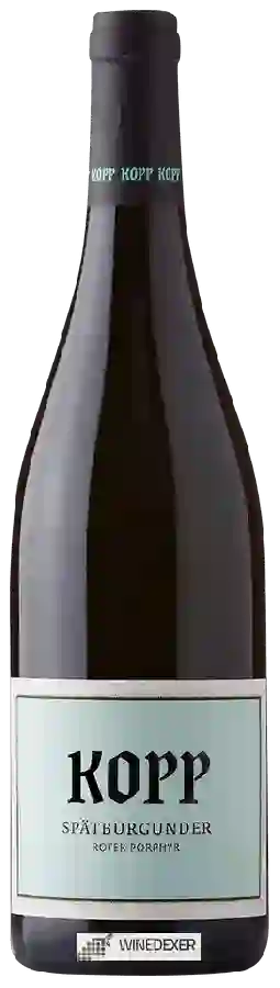 Winery Kopp - Spätburgunder Roter Porphyr Winery Kopp - Spätburgunder Roter Porphyr