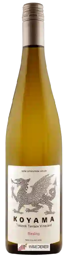 Winery Koyama - Tussock Terrace Vineyard Riesling Winery Koyama - Tussock Terrace Vineyard Riesling