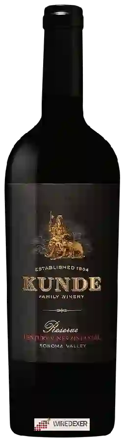 Winery Kunde - Reserve Zinfandel Century Vines Winery Kunde - Reserve Zinfandel Century Vines