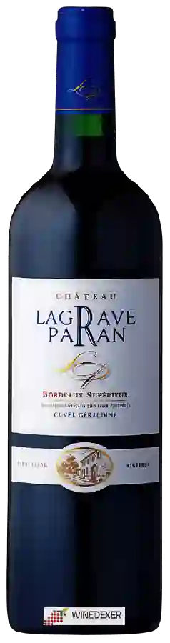 Château Lagrave Paran - Cuvée Géraldine Bordeaux Supérieur
