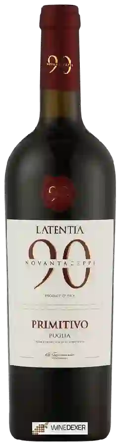 Latentia Winery - 90 Novantaceppi Primitivo Latentia Winery - 90 Novantaceppi Primitivo