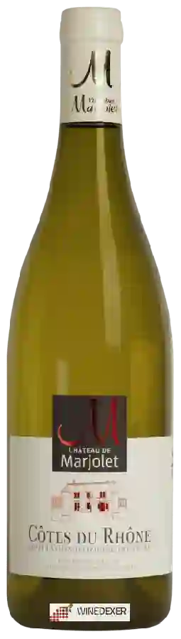 Château de Marjolet - Côtes du Rhône Blanc Château de Marjolet - Côtes du Rhône Blanc