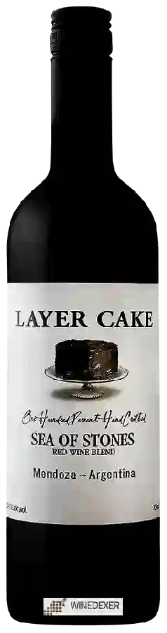 Winery Layer Cake - Sea of Stones Red Winery Layer Cake - Sea of Stones Red