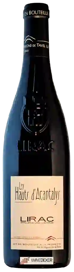 Winery Les Vignerons de Tavel - Les Hauts d'Acantalys Lirac Rouge Winery Les Vignerons de Tavel - Les Hauts d'Acantalys Lirac Rouge
