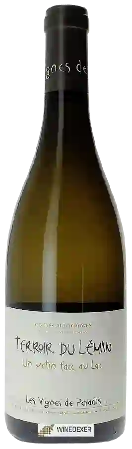 Winery Les Vignes de Paradis - Terroir du Léman Un Matin Face au Lac Winery Les Vignes de Paradis - Terroir du Léman Un Matin Face au Lac