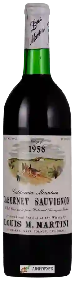 Winery Louis M. Martini - California Mountain Cabernet Sauvignon