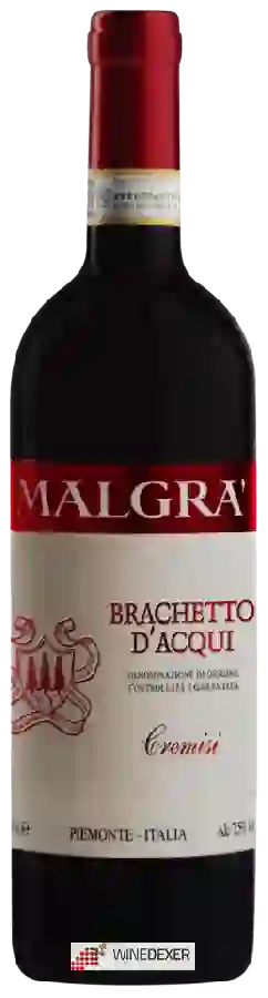 Winery Malgra - Cremisi Brachetto d'Acqui Winery Malgra - Cremisi Brachetto d'Acqui