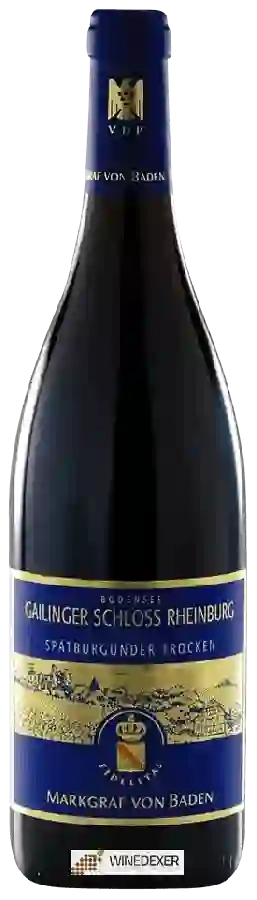 Winery Markgraf von Baden - Gailinger Schloss Rheinburg Spätburgunder Trocken