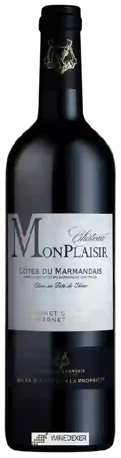 Cave du Marmandais - Château Monplaisir Cabernet Sauvignon - Cabernet Franc Cave du Marmandais - Château Monplaisir Cabernet Sauvignon - Cabernet Franc