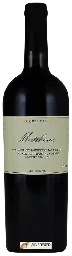 Winery Matthews - Red Blend Winery Matthews - Red Blend