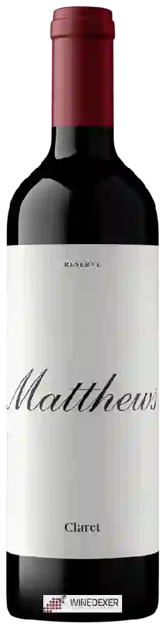 Winery Matthews - Reserve Claret