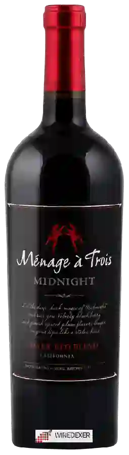 Winery Ménage à Trois - Midnight Dark Red Blend Winery Ménage à Trois - Midnight Dark Red Blend
