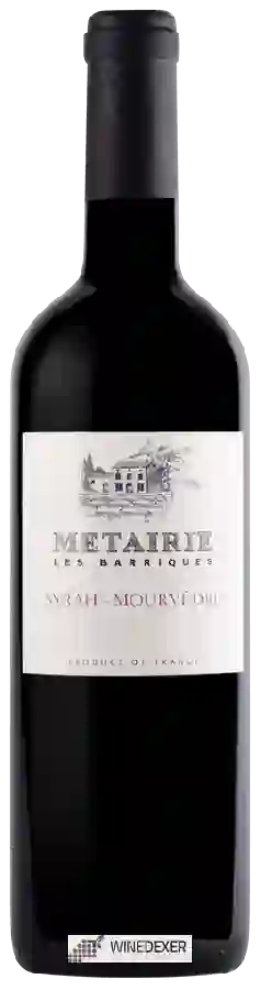 Winery Metairie - Les Barriques Syrah - Mourvedre Winery Metairie - Les Barriques Syrah - Mourvedre