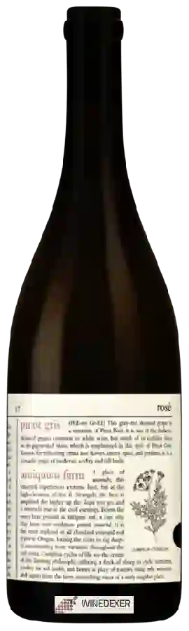 Winery Minimus - Antiquum Farm Pinot Gris Rosé Winery Minimus - Antiquum Farm Pinot Gris Rosé