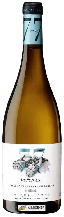 Winery Miquel Pons - 77 Veremes Xarel-lo Fermentat en Barrica Winery Miquel Pons - 77 Veremes Xarel-lo Fermentat en Barrica