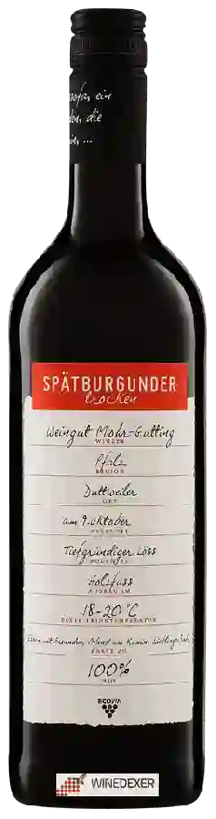 Winery Mohr-Gutting - Spätburgunder Trocken Winery Mohr-Gutting - Spätburgunder Trocken