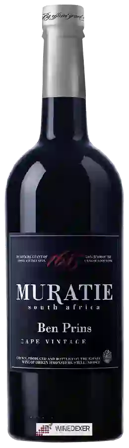 Winery Muratie - Ben Prins Cape Vintage Winery Muratie - Ben Prins Cape Vintage
