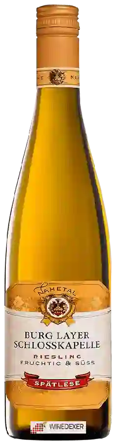 Winery Nahetal - Burg Layer Schlosskapelle Riesling Fruchtig & Süss Spätlese