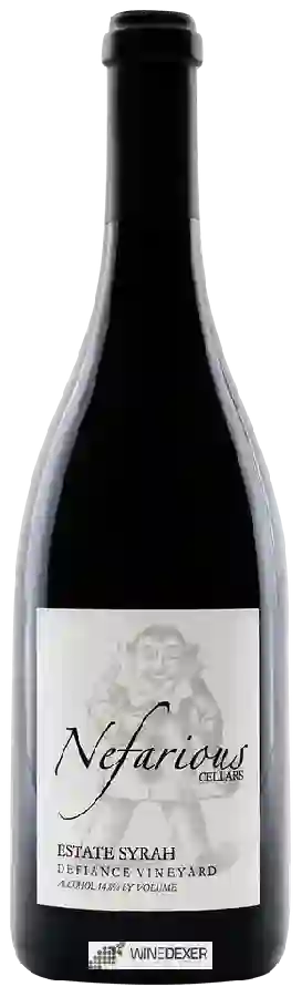 Winery Nefarious Cellars - Defiance Vineyard Estate Syrah Winery Nefarious Cellars - Defiance Vineyard Estate Syrah