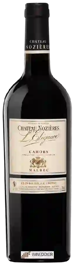 Château Nozieres - L'Elegance Cahors Malbec Château Nozieres - L'Elegance Cahors Malbec