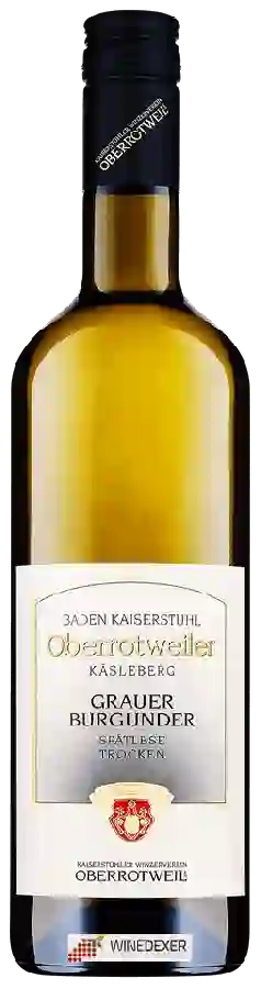 Winery Oberrotweil - Oberrotweiler Käsleberg Grauer Burgunder Spätlese Trocken Winery Oberrotweil - Oberrotweiler Käsleberg Grauer Burgunder Spätlese Trocken