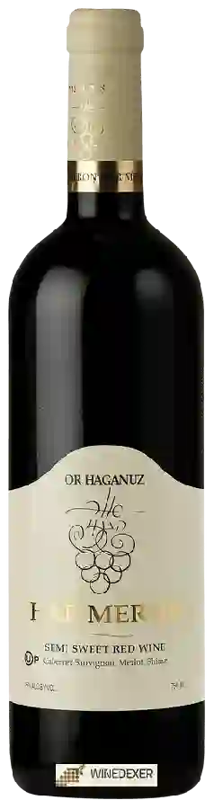 Winery Or Haganuz - Har Meron Semi Sweet Red (הר מירון אדום מתוק למחצה)