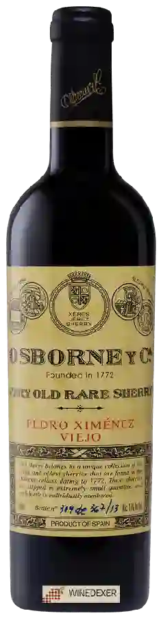 Winery Osborne - Pedro Ximenez Viejo Very Old Rare Sherry Winery Osborne - Pedro Ximenez Viejo Very Old Rare Sherry