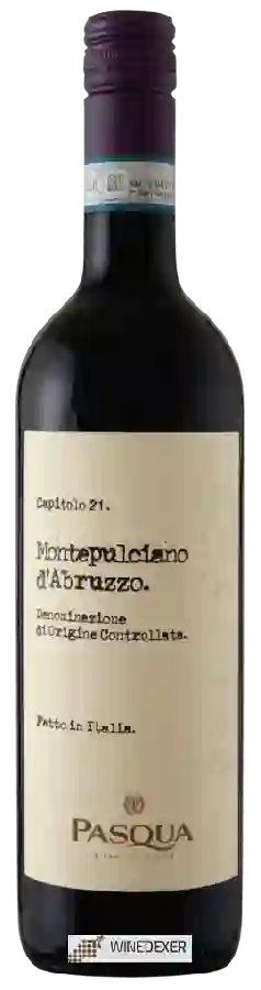 Winery Pasqua - Capitolo 21 Montepulciano d'Abruzzo Winery Pasqua - Capitolo 21 Montepulciano d'Abruzzo