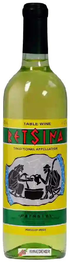 Winery Patraiki Wines - Retsina White Winery Patraiki Wines - Retsina White