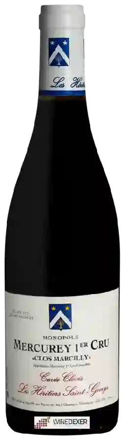 Winery Les Héritiers Saint-Genys - Cuvée Clovis Mercurey 1er Cru 'Clos Marcilly' Monopole