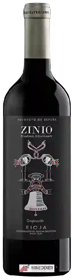 Winery Patrocinio - Zinio Vendimia Seleccionada Tempranillo Winery Patrocinio - Zinio Vendimia Seleccionada Tempranillo