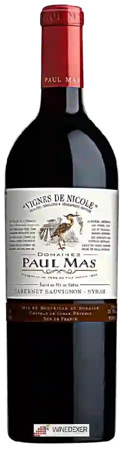 Winery Paul Mas - Vignes de Nicole Cabernet Sauvignon - Syrah Pays d'Oc