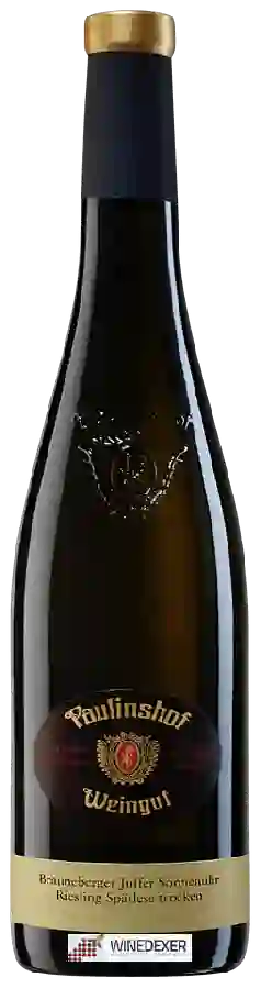 Weingut Paulinshof - Brauneberger Juffer-Sonnenuhr Riesling Spätlese Trocken Weingut Paulinshof - Brauneberger Juffer-Sonnenuhr Riesling Spätlese Trocken