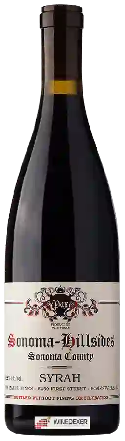 Winery Pax - Sonoma Hillsides Syrah