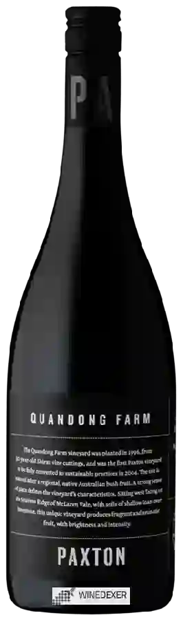 Winery Paxton - Quandong Farm Single Vineyard Shiraz Winery Paxton - Quandong Farm Single Vineyard Shiraz