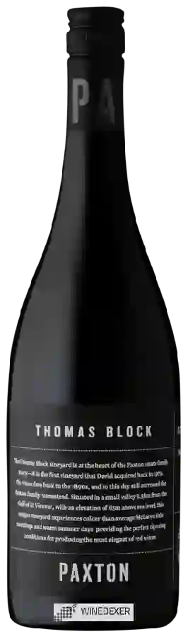 Winery Paxton - Thomas Block Grenache Winery Paxton - Thomas Block Grenache