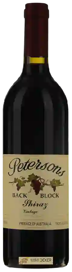 Winery Petersons - Back Block Shiraz Winery Petersons - Back Block Shiraz
