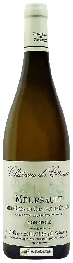 Philippe Bouzereau - Chateau de Citeaux - Vieux Clos du Château de Cîteaux Meursault Blanc Philippe Bouzereau - Chateau de Citeaux - Vieux Clos du Château de Cîteaux Meursault Blanc
