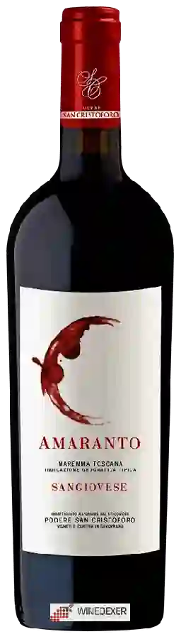 Winery Podere San Cristoforo - Amaranto Sangiovese Winery Podere San Cristoforo - Amaranto Sangiovese